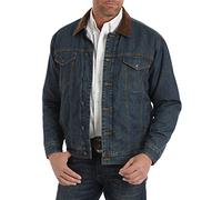 Wrangler Giacca in Denim Foderata con Coperta Nascosta, Indaco, S Uomo
