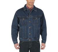 Wrangler Giacca in denim sfoderata Western Uomo, Indaco Antico, XXL