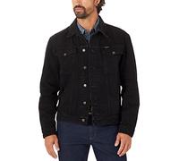Wrangler - Giacca western in denim sfoderata, da uomo, Nero sfumato., Medium
