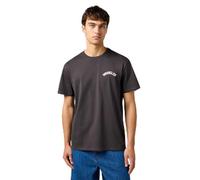 Wrangler Graphic Tee T-Shirt, Nero Sbiadito, M Uomo