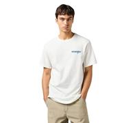 Wrangler Graphic Tee T-Shirt, Worn White, M Uomo