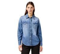Wrangler Heritage Shirt Maglietta, Blue Melon Wash, S Donna