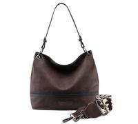 Wrangler Hobo Bags - Borse da donna in pelle vegana, con manico superiore, Con cinturino color caffè invecchiato, Medium