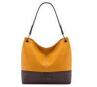 Wrangler Hobo Borse da donna in pelle vegana con manico superiore borse e borse a tracolla, Giallo bicolore, Medium