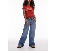Wrangler - Jeans a fondo ampio color azzurro-Blu W30 L32