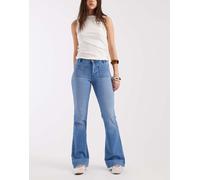 Wrangler - Jeans a zampa lavaggio blu medio W24 L32