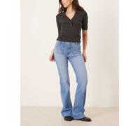 Wrangler - Jeans a zampa lavaggio blu medio W27 L32