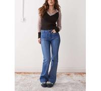 Wrangler - Jeans a zampa lavaggio vintage blu scuro con cuciture e tasche sul davanti W31 L32