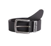 Wrangler Jeans Cintura IN Pelle Base Metallo Loop Nuovo 100% Vacchetta Nero 40mm