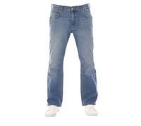 Wrangler - Jeans da uomo, bootcut, stretch, Jacksville, in denim, pantaloni di cotone, nero, blu, taglie: 30 31 32 33 34 36 38 40 42 44, 36W x 32L