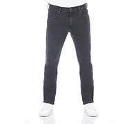 Wrangler Jeans da Uomo Regular Fit Greensboro Pantaloni Dritti Jeans Denim Stretch Cotone Blu Nero w30 w31 w32 w33 w34 w35 w36 w38 w40 w42 w44, Black out (Wss3HT62d), 33W x 32L