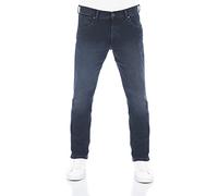 Wrangler Jeans da Uomo Regular Fit Greensboro Pantaloni Dritti Jeans Denim Stretch Cotone Blu Nero w30 w31 w32 w33 w34 w35 w36 w38 w40 w42 w44, Smoke Blue (WSS3LR90B), 30W x 32L