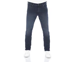 Wrangler Jeans da Uomo Regular Fit Greensboro Pantaloni Dritti Jeans Denim Stretch Cotone Blu Nero w30 w31 w32 w33 w34 w35 w36 w38 w40 w42 w44, Smoke Blue (WSS3LR90B), 30W x 32L