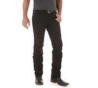 Wrangler Jeans da Uomo Retrò Slim Fit Gamba dritta Nero 38W x 32L