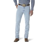 Wrangler - Jeans da uomo stile cowboy, modello slim fit Gold Buckle Bleach 31W x 34L (US Taglia)