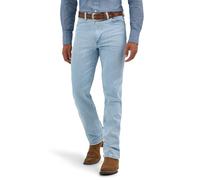 Wrangler - Jeans da uomo stile cowboy, modello slim fit Gold Buckle Bleach, effetto anticato 29W x 32L (US Taglia)