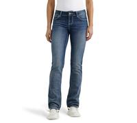 Wrangler Western Mid Rise Stretch Straight Leg Jean Jeans, Indaco Scuro, 41 Donna