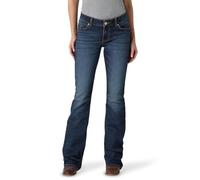 Wrangler Jeans in Stile rétro a Vita Media, Elasticizzati Bootcut - Blu - 7W x 36L