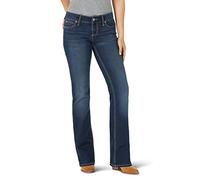 Wrangler Jeans in Stile rétro a Vita Media, Elasticizzati Bootcut - Blu - 9W x 32L