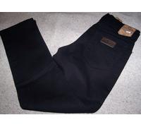 WRANGLER jeans TEXAS Stretch Denim Nero Elasticizzato W40L34