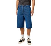 Wrangler Jort Shorts Pantaloncini in Denim, Scuro Slavato, 30W Uomo