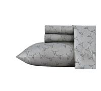 Wrangler - Lenzuola per letto matrimoniale, ultra morbide e leggere, con federe abbinate, set di biancheria da letto leggero per un comfort per tutte le stagioni, certificato Oeko-Tex (Steer Skulls