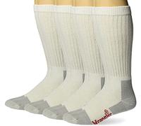 Wrangler Lightweight Ultra-Dri Boot Socks 3 Pair Pack Calzini Casual, Bianco/Grigio, L (Pacco da 4) Uomo