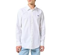 Wrangler LS 1 Pkt Shirt Maglietta, Oxford Bianco, L Uomo