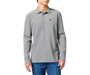 Wrangler LS Refined Polo Polo Maglietta Uomo, Nero, M