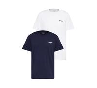 WRANGLER Maglietta '2PACK SIGN OFF TEE' navy / bianco Uomo WRANGLER XL navy / bianco
