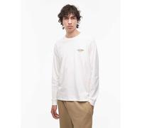 Wrangler - Maglietta a maniche lunghe bianca con logo "Motorcycle Club" sul petto-Bianco S
