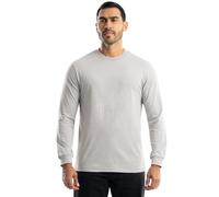 Wrangler Maglietta a Maniche Lunghe da Uomo in Jersey, Grigio Erica, S