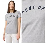 Wrangler Maglietta da Donna Ringer Tee, Mid Grey Mel, L