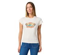 Wrangler Maglietta da Donna Shrunken Band Tee, Vintage Bianco, M