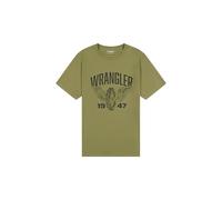 Wrangler Maglietta da Uomo Americana, Aloe, M