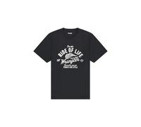 Wrangler Maglietta da Uomo Americana, Nero Sbiadito, M
