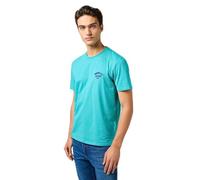 Wrangler Maglietta da Uomo con Logo Piccolo, Latigo bay, M