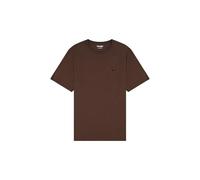 Wrangler Maglietta da Uomo Sign off, Mogano, XL