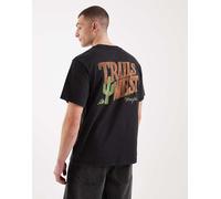 Wrangler - Maglietta nera con stampa-Nero 2XL