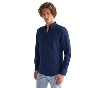 Wrangler Shirt Maglietta, Indaco Oxford, L Uomo