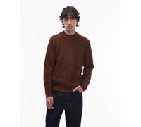 Wrangler - Maglione lavorato a trecce marrone L