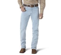 Wrangler Men s 13MWZ Cowboy Cut Original Fit Jean, Gold Buckle Bleach, 31W x 36L