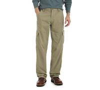 Wrangler Men's Authentics Classic Cargo Pant, British Khaki Twill, 33W x 30L