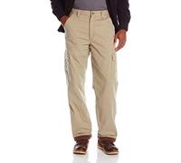 Wrangler Men's Authentics Fleece Lined Cargo Pant, British Khaki Twill, 36W x 34L