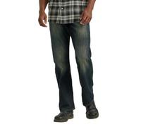 Wrangler Men's Authentics Premium Relaxed Boot Cut Jean, Blue/Black Stretch, 29W x 30L