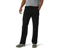 Wrangler Men's Big-Tall Authentics Classic Cargo Pant, Black Twill, 46x32