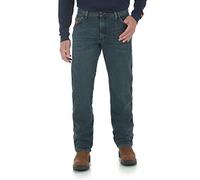 Wrangler Men's Flame Resistant Regular Fit Jean, Dark Tint, 32x32