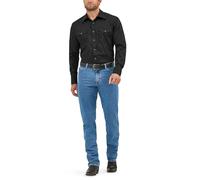 Wrangler Men's Premium Performance Cowboy Cut Regular Fit Jean, Stonewash, 33W x 32L