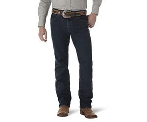 Wrangler Mens Premium Performance Cowboy Cut Slim Fit Jeans, Dark Tint, 33W x 34L US
