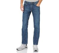 Wrangler Red Kabel Straight, Jeans Uomo, Authentic Blue, 32W / 34L